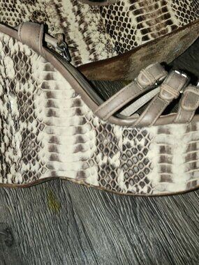 Michael Kor Snake zebra pattern shoes